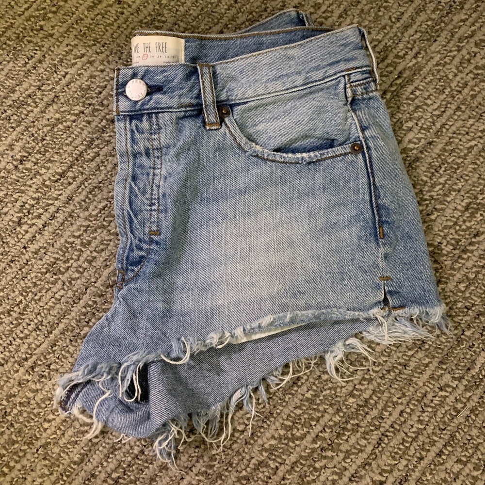 Free People denim shorts, size 4